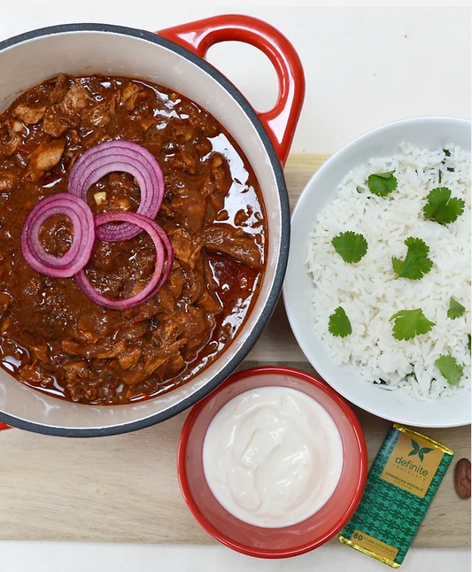 Chicken Mole with Coriander Rice